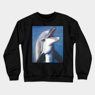 Dolphin Oil Painting Crewneck Sweatshirt